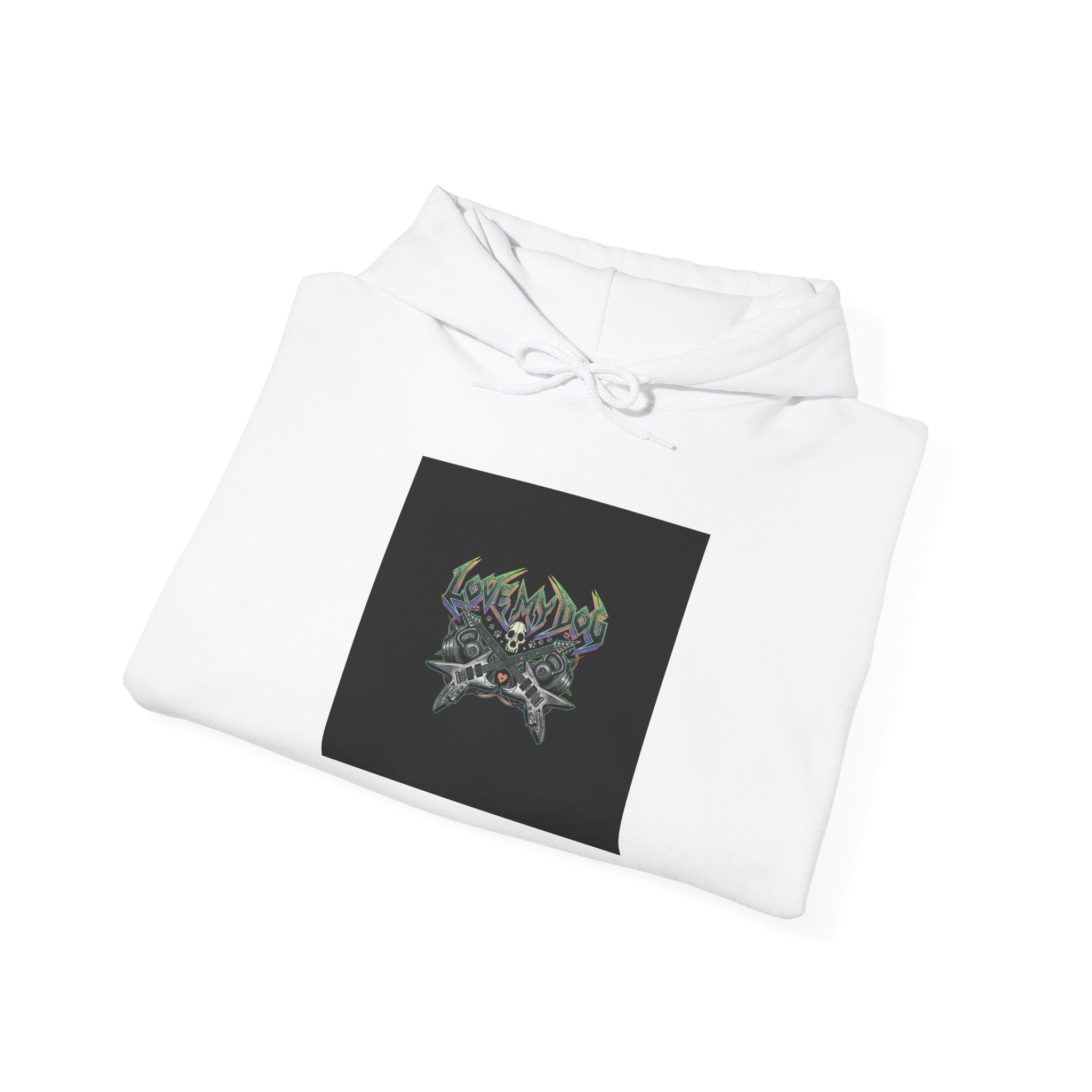 LOUD Self-Care, Metal Font Hoodie | gothic wellness quote, edgy self-care merch