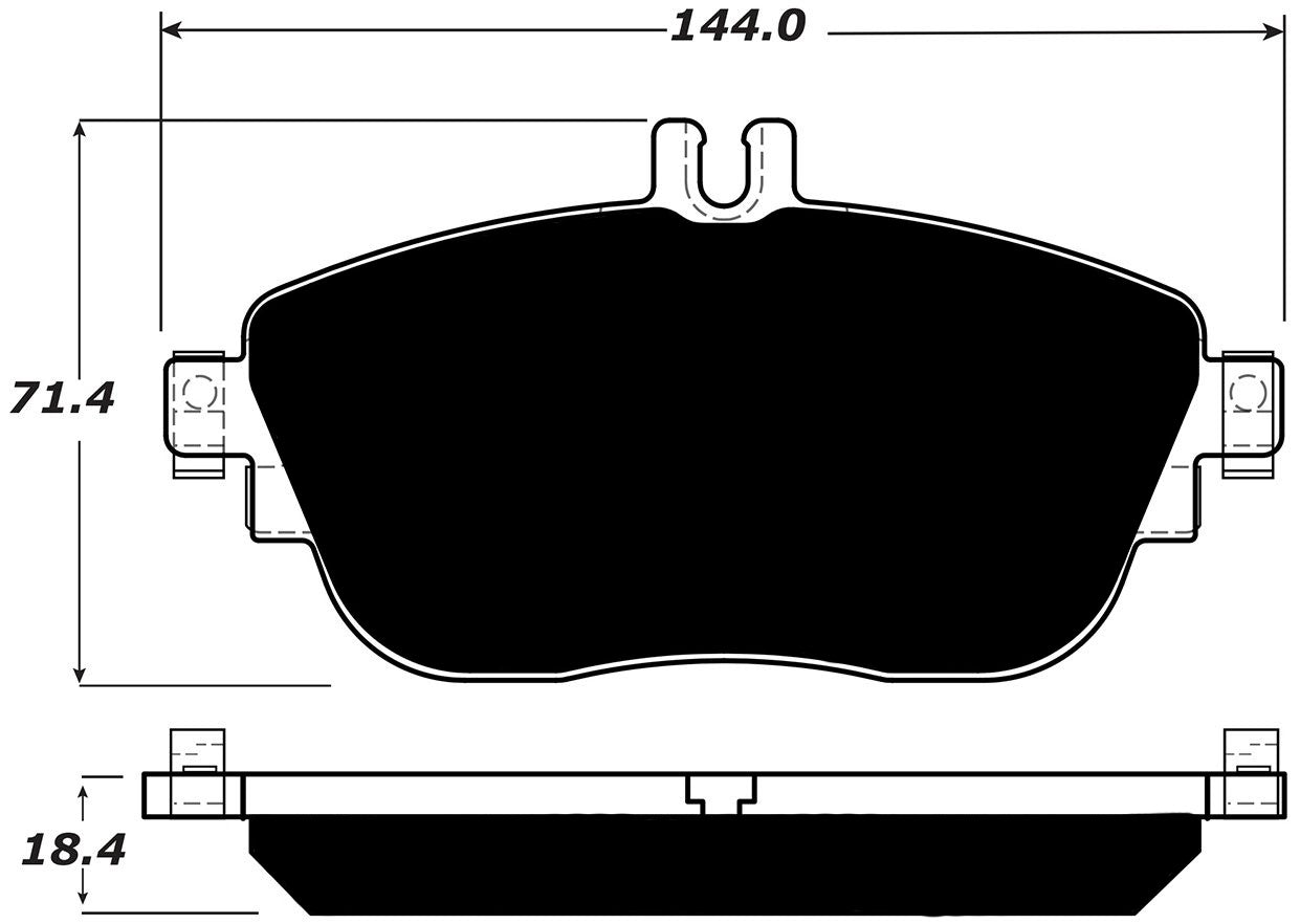 Porterfield Brake Pads for 2014 MERCEDES-BENZ CLA250