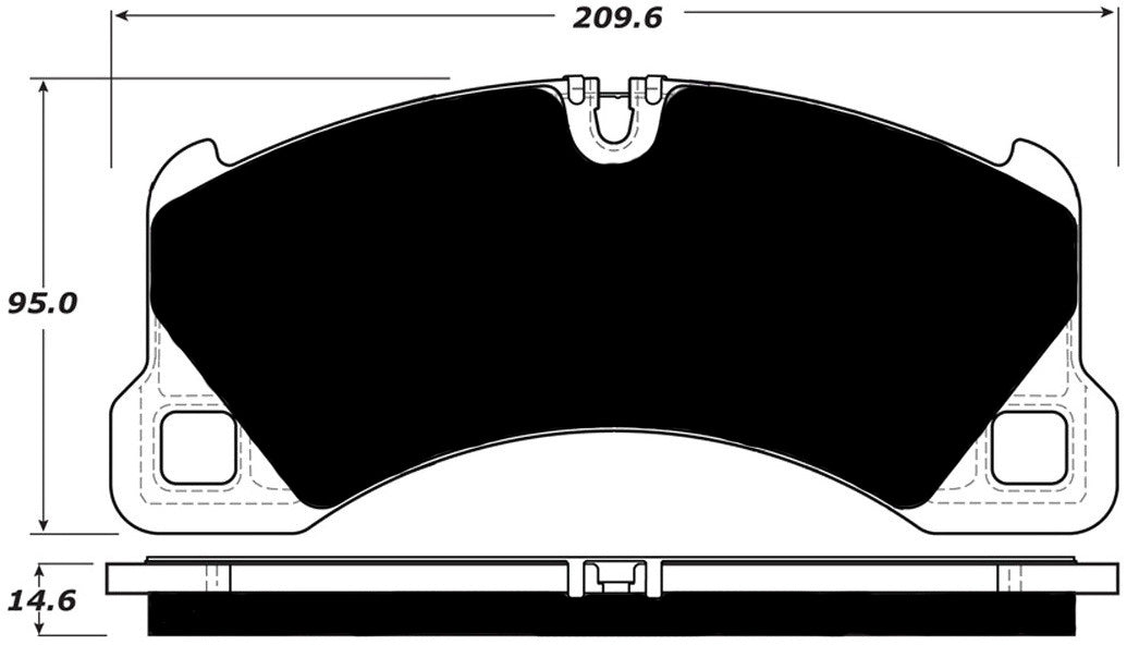 Porterfield Brake Pads for 2014 PORSCHE PANAMERA GTS