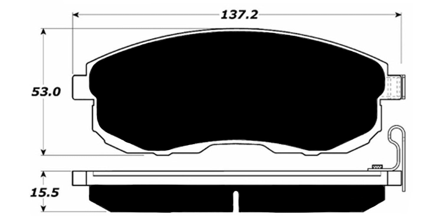 Porterfield Brake Pads for 2014 NISSAN CUBE
