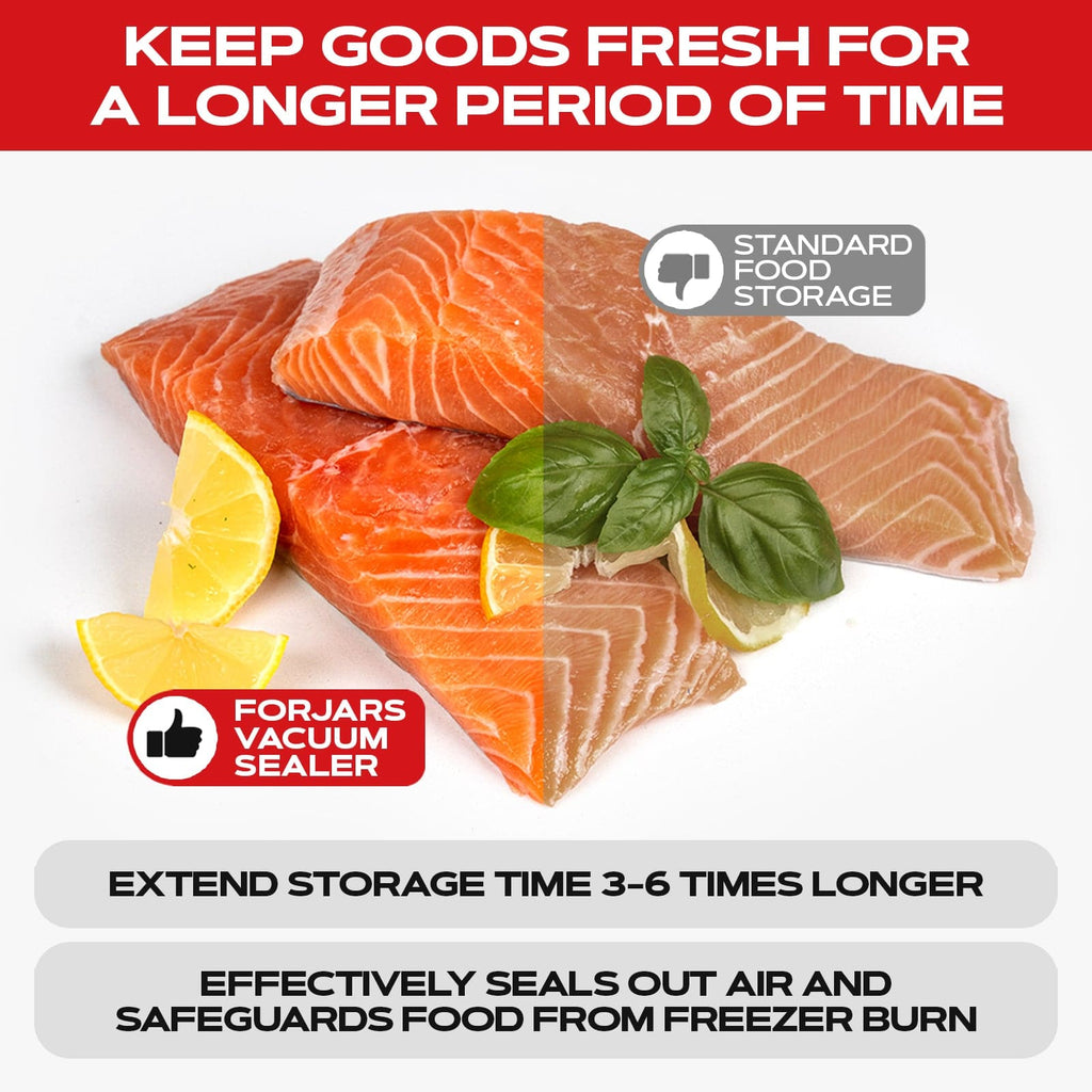 Vacuum Sealer Roll (8-inch) - Textured on Both Sides, 7.5 Mil Thickness