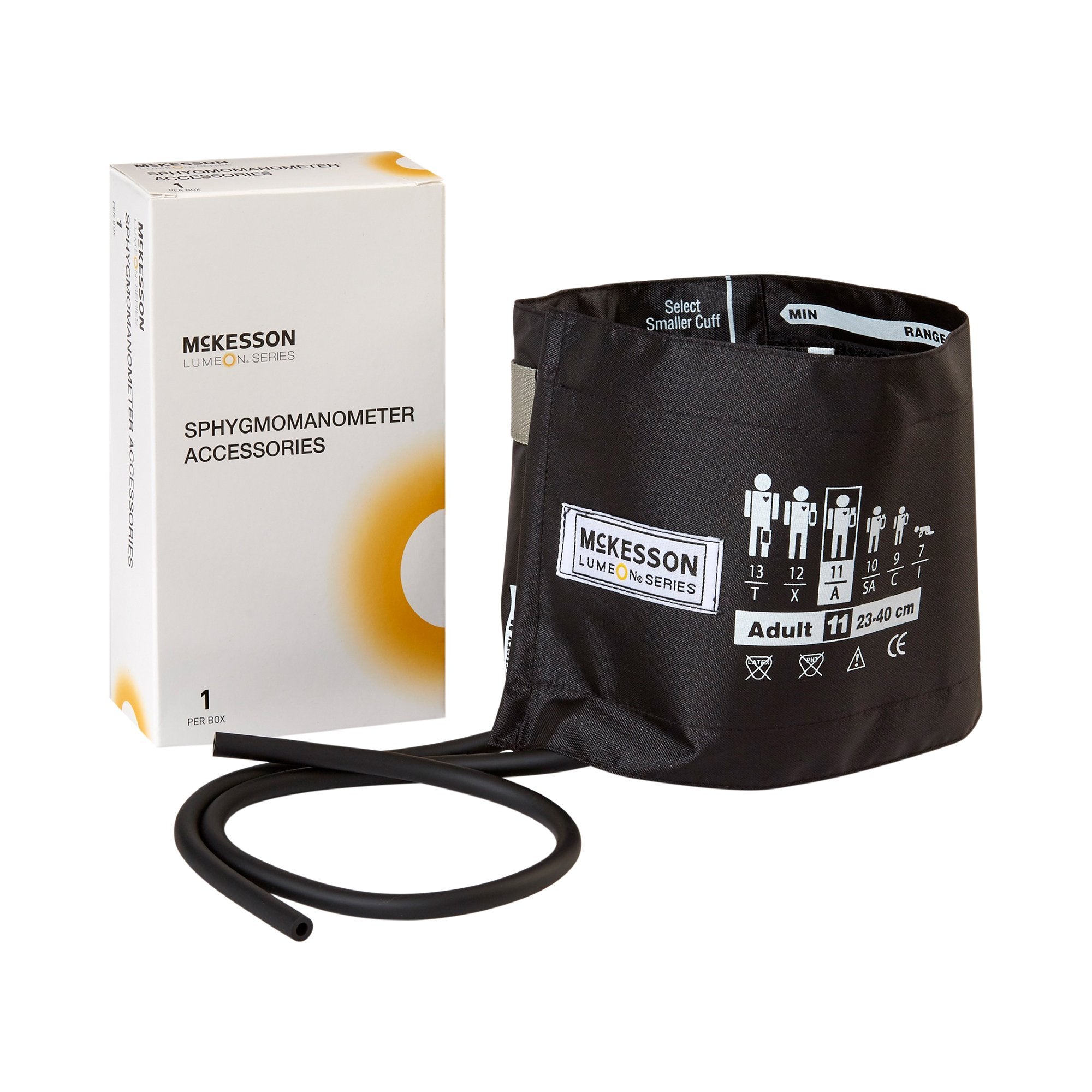 McKesson Lumeon™ Blood Pressure Cuff, 2-Tube Bladder 01-845-11ABK-2GM
