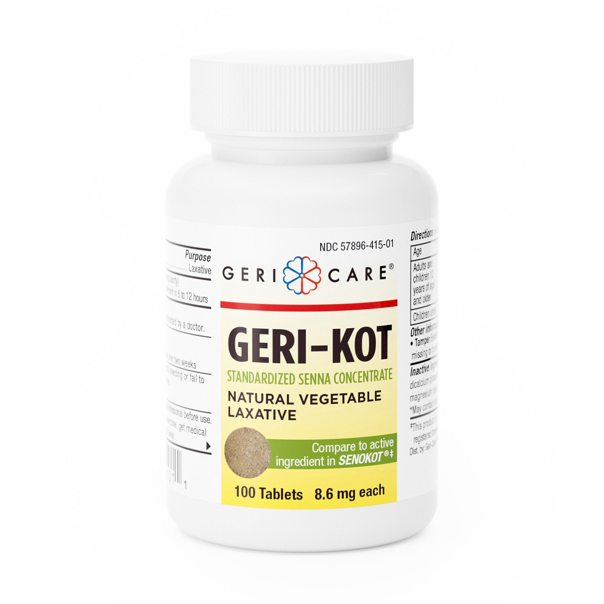 Geri-Care® Geri-Kot Senna Concentrate Natural Vegetable Laxative 451-01-GCP