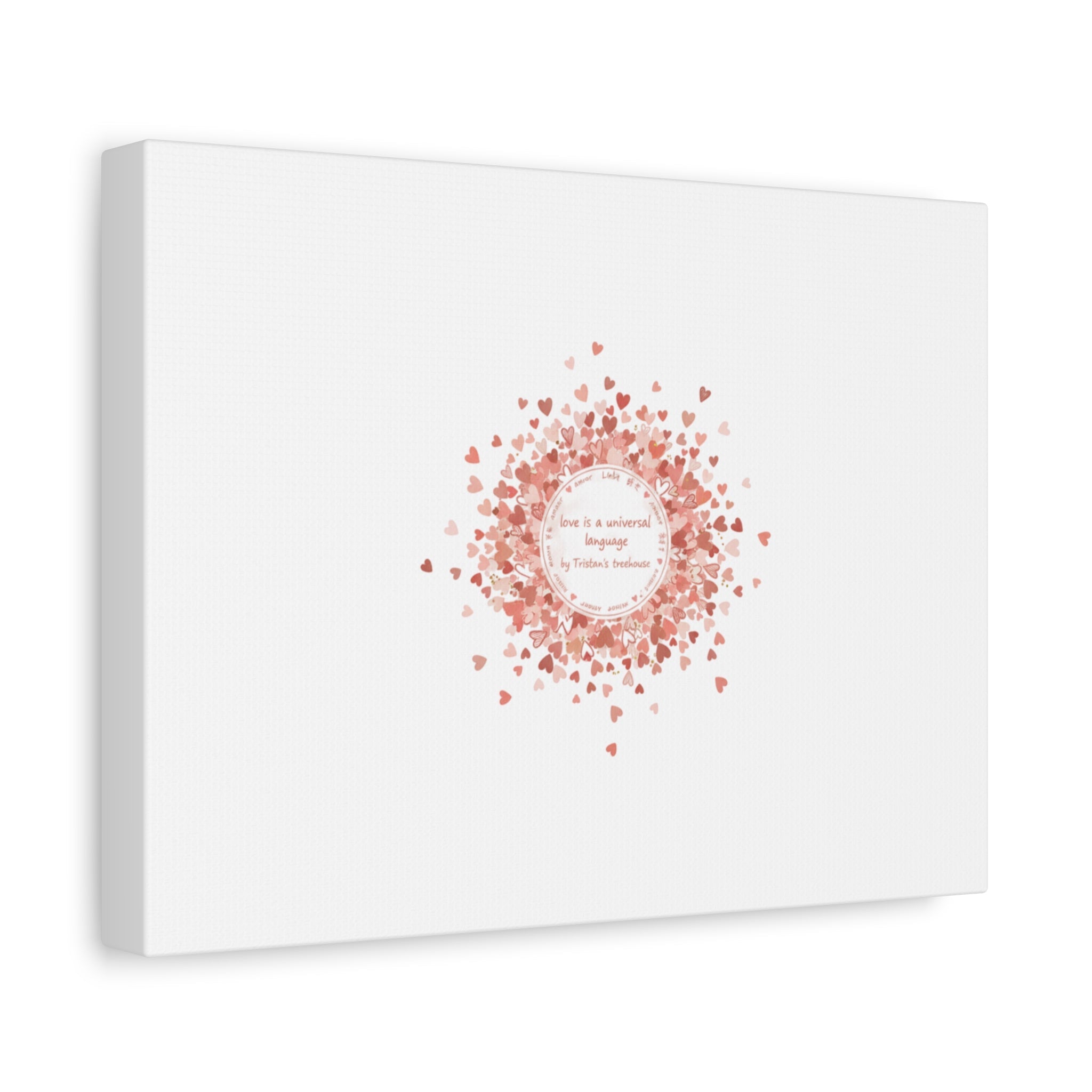 Tiny Heart Confetti Canvas | Matte Stretched Wall Art