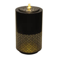 Illuminated Cut-Out Metal Round Fountain 21.5"H