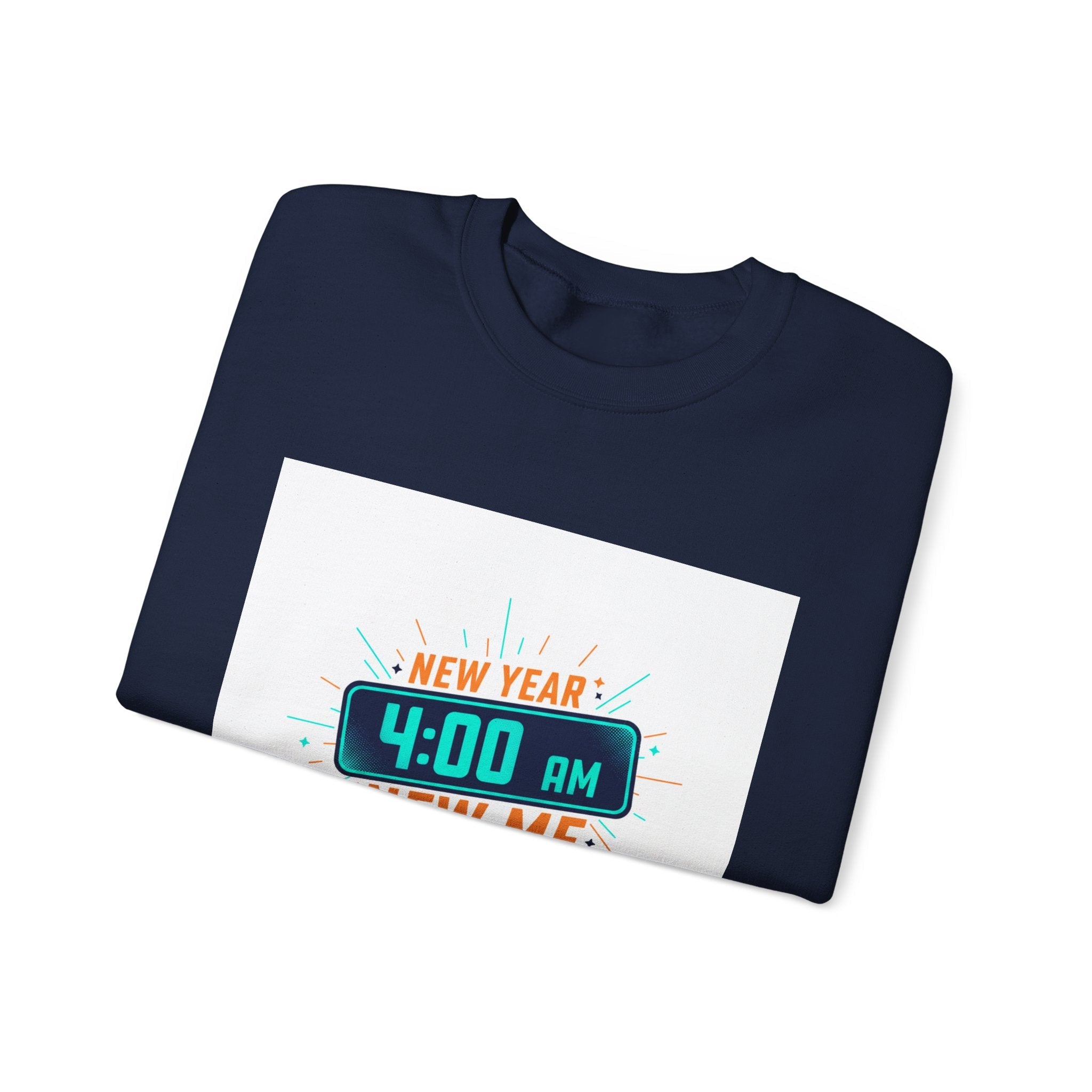 New Year 4:00 AM New Me Crewneck Sweatshirt | Holiday Apparel, Festive Sweater Look