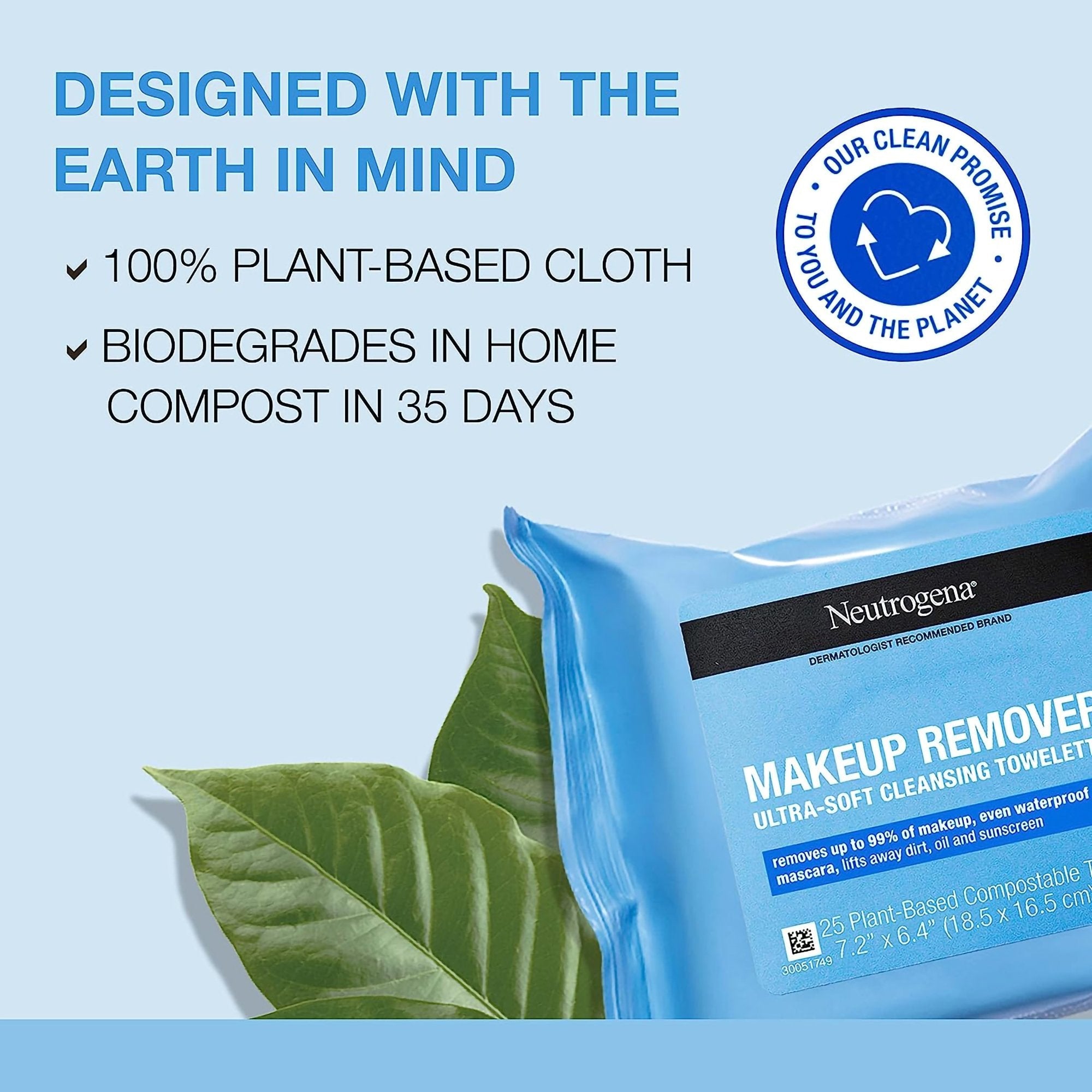 Makeup Remover Neutrogena® Wipe Soft Pack Scented 07050105105