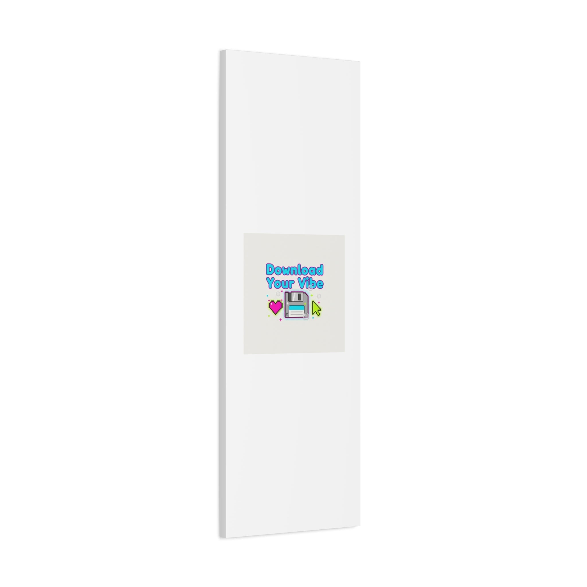 Download Your Vibe Canvas | Y2K Retro Tech, Pixel Floppy Disk Poster