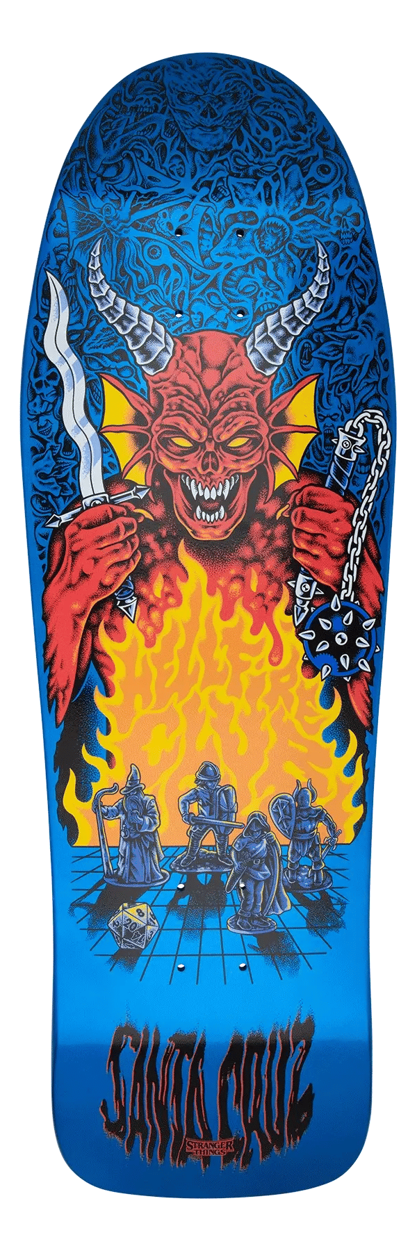 Santa Cruz x Stranger Things Knox Hellfire Pit Skateboard Deck - 10.07″