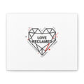 Love Reclaimed Canvas | modern heart design, minimalist love icon