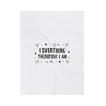 I Overthink Therefore I Am Blanket | Sarcastic Quote, Self-Deprecating Humor