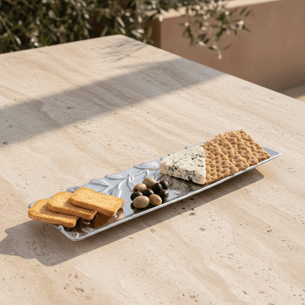 Olive Oblong Tray