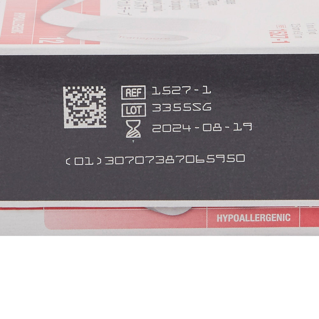 3M™ Transpore™ Plastic Medical Tape, 1 Inch x 10 Yard, Transparent 1527-1