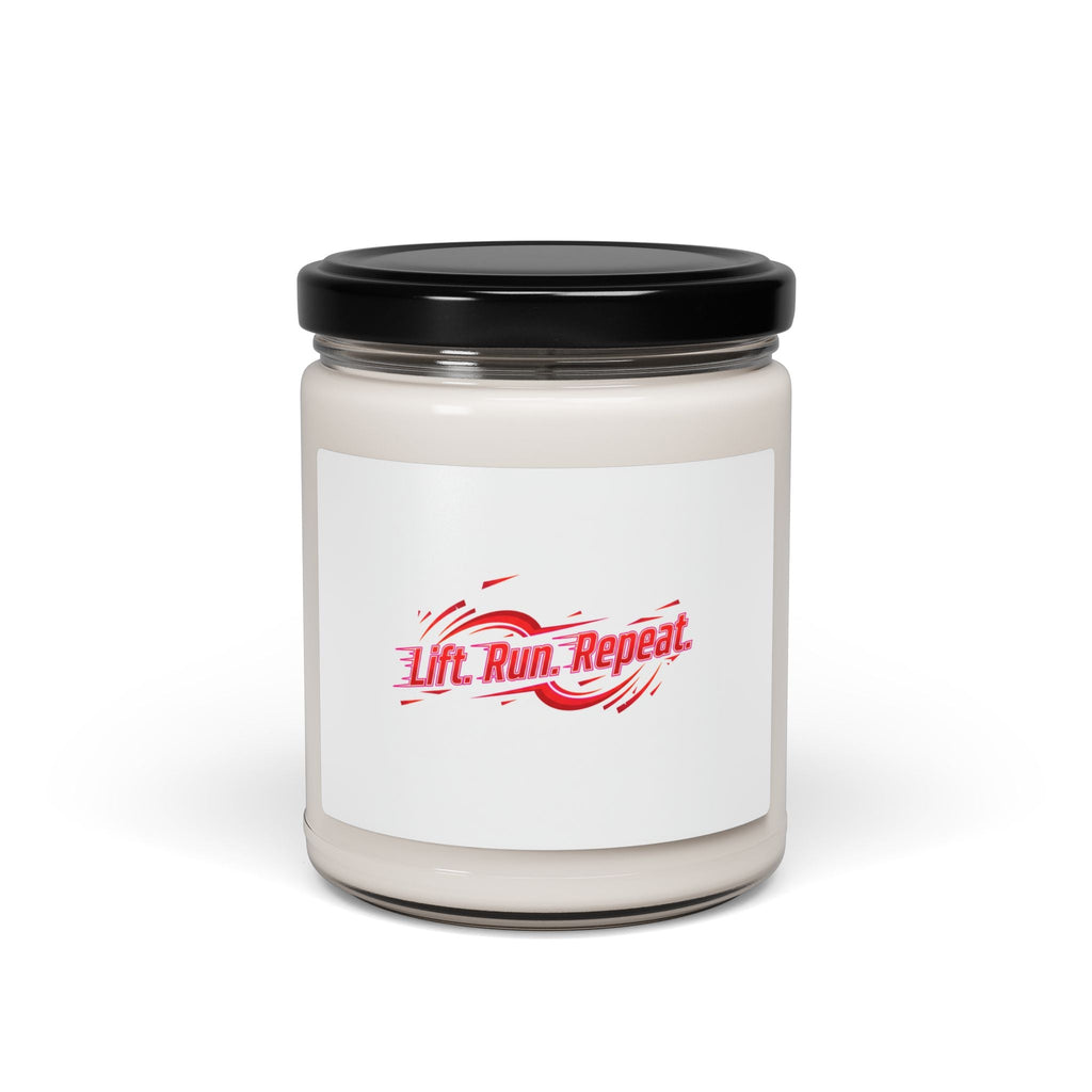 Lift Run Repeat Candle | Scented Soy Candle, 9oz, Fitness Motivation