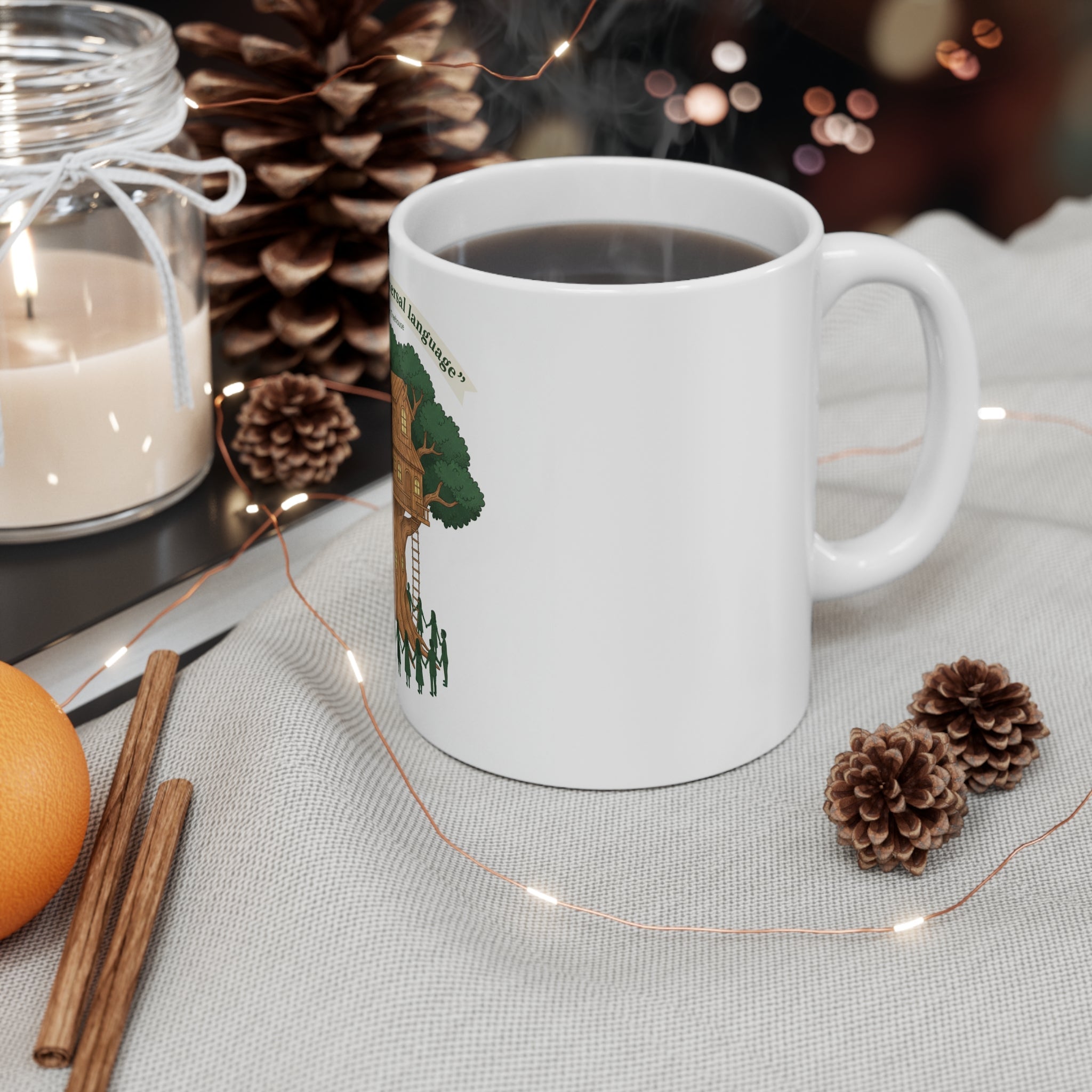 Unity Is a Universal Language 11oz Mug — Inspirational Coffee Cup
