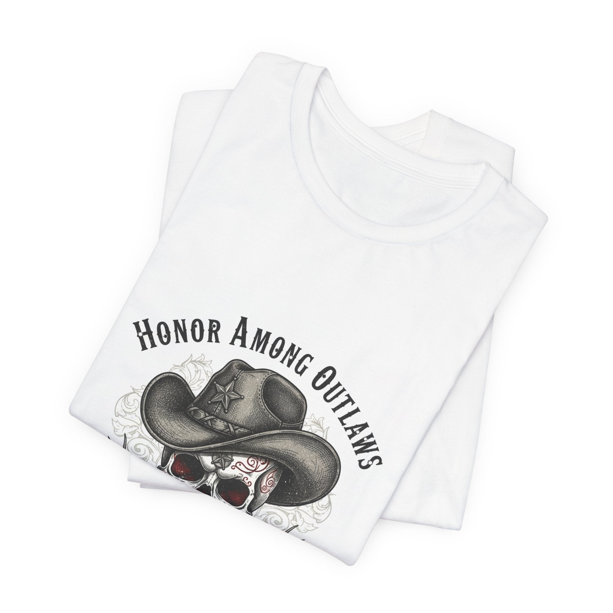 Western Skull Art Tee | cowboy horror shirt, gothic Americana