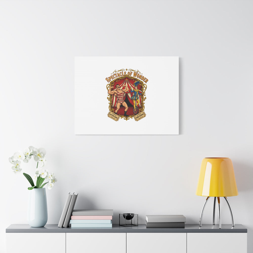 Spectacle of Wonder Circus Art Print, Canvas | Vintage Carnival Design