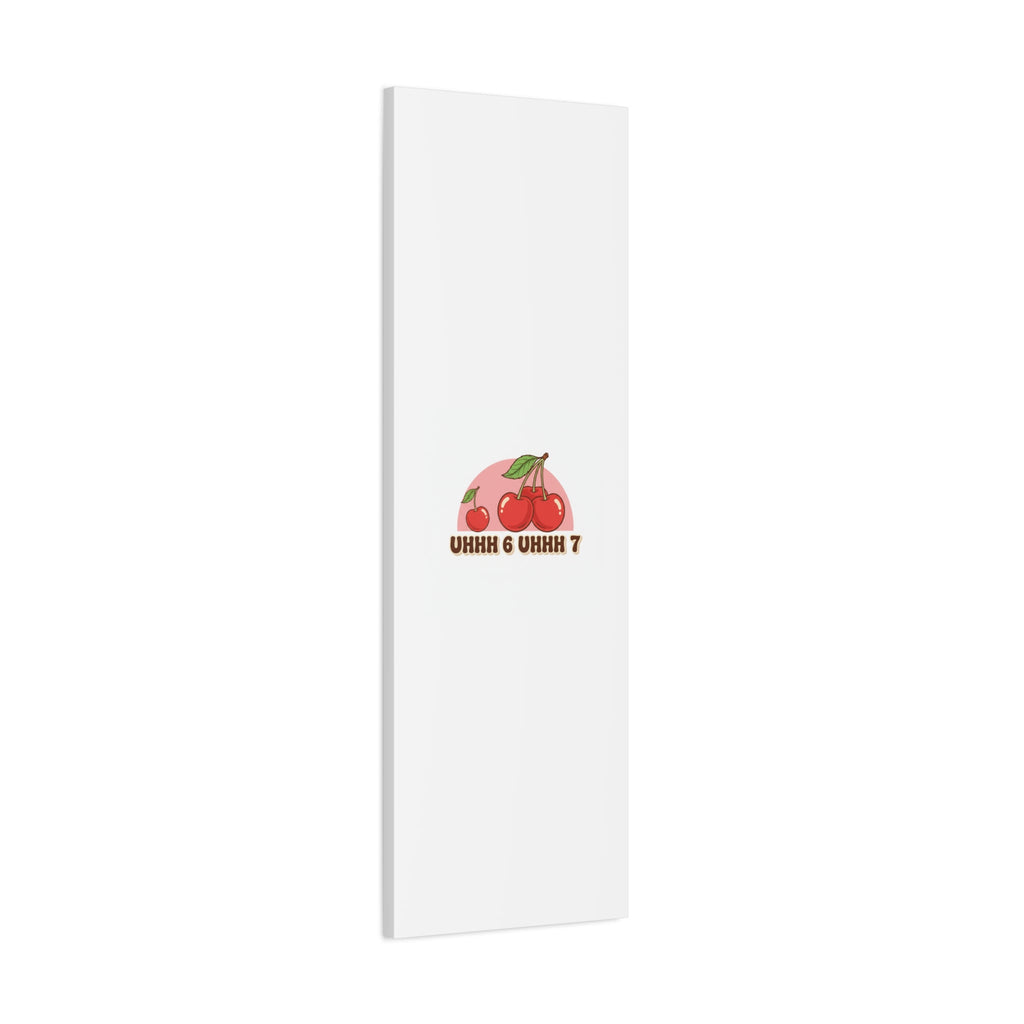 Six Severn Cherry Retro Graphic Canvas | kawaii fruit print, vintage cherry design