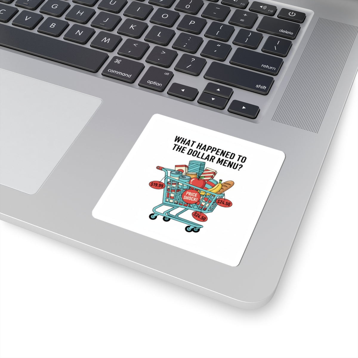 What Happened to the Dollar Menu? Sticker | Grocery Prices Meme, Inflation Humor
