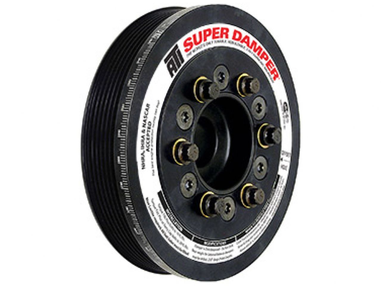 ATI Performance Products Damper - 6 - St - Ford Sb And 6 Cyl - 4 Bolt 4.0 "