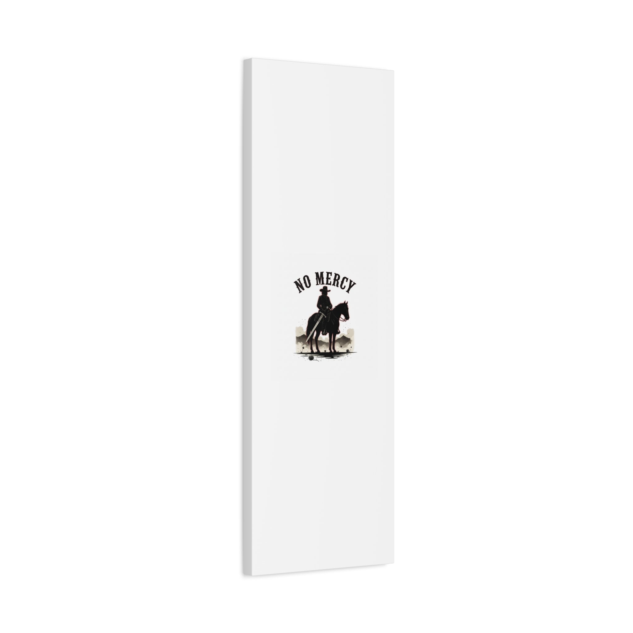 No Mercy Cowboy Skull Canvas | western skull art, gothic Americana