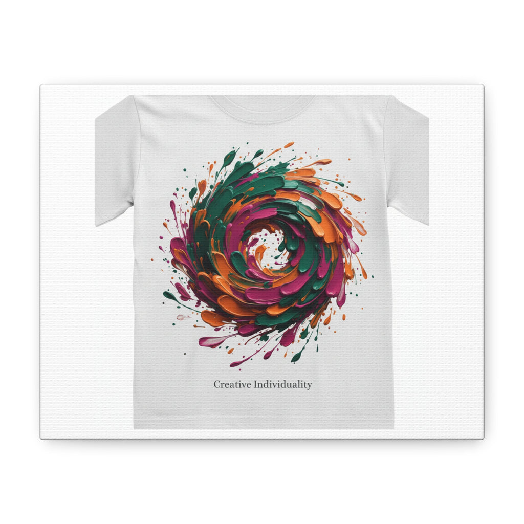 Painterly Abstract Floral Swirl Canvas | Matte Stretched Canvas