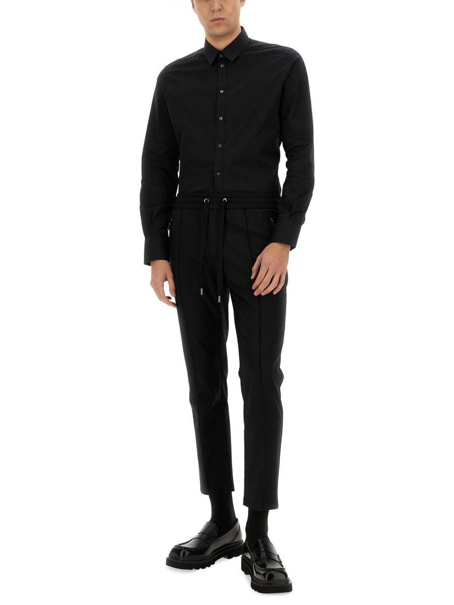 Dolce & Gabbana Men Gold Poplin Stretch Shirt