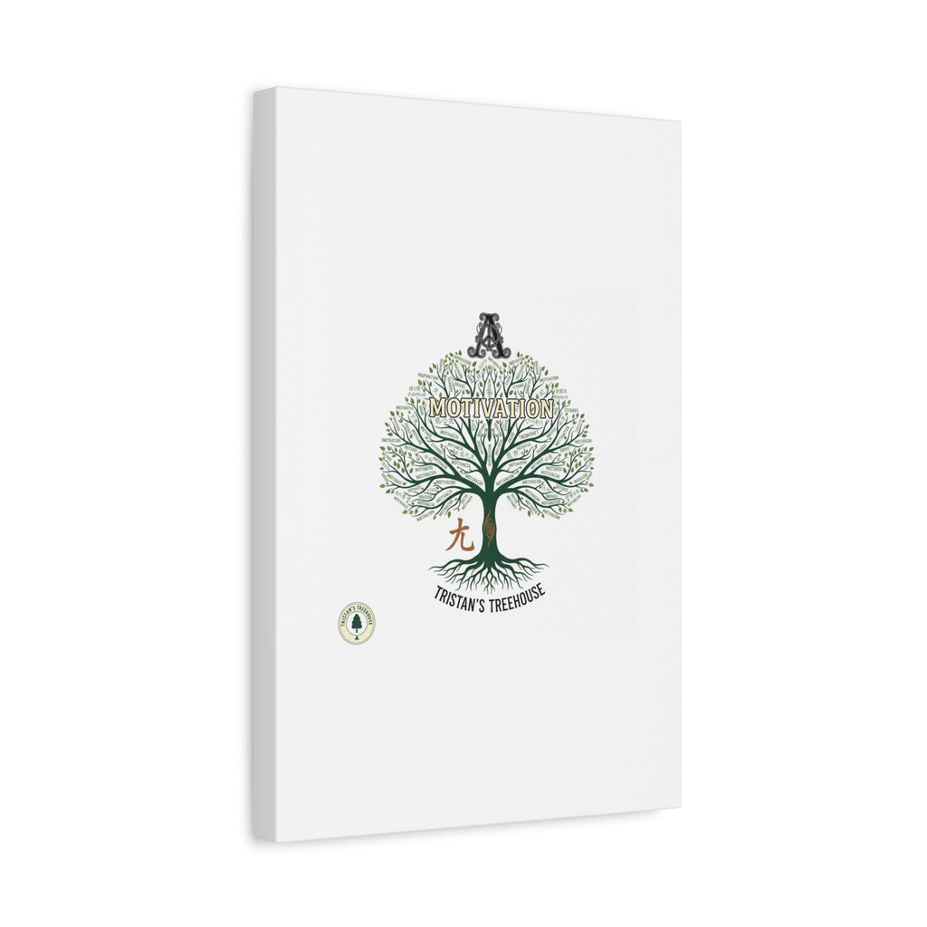 Handwritten Doodle Tree Canvas | Matte Stretched Wall Art