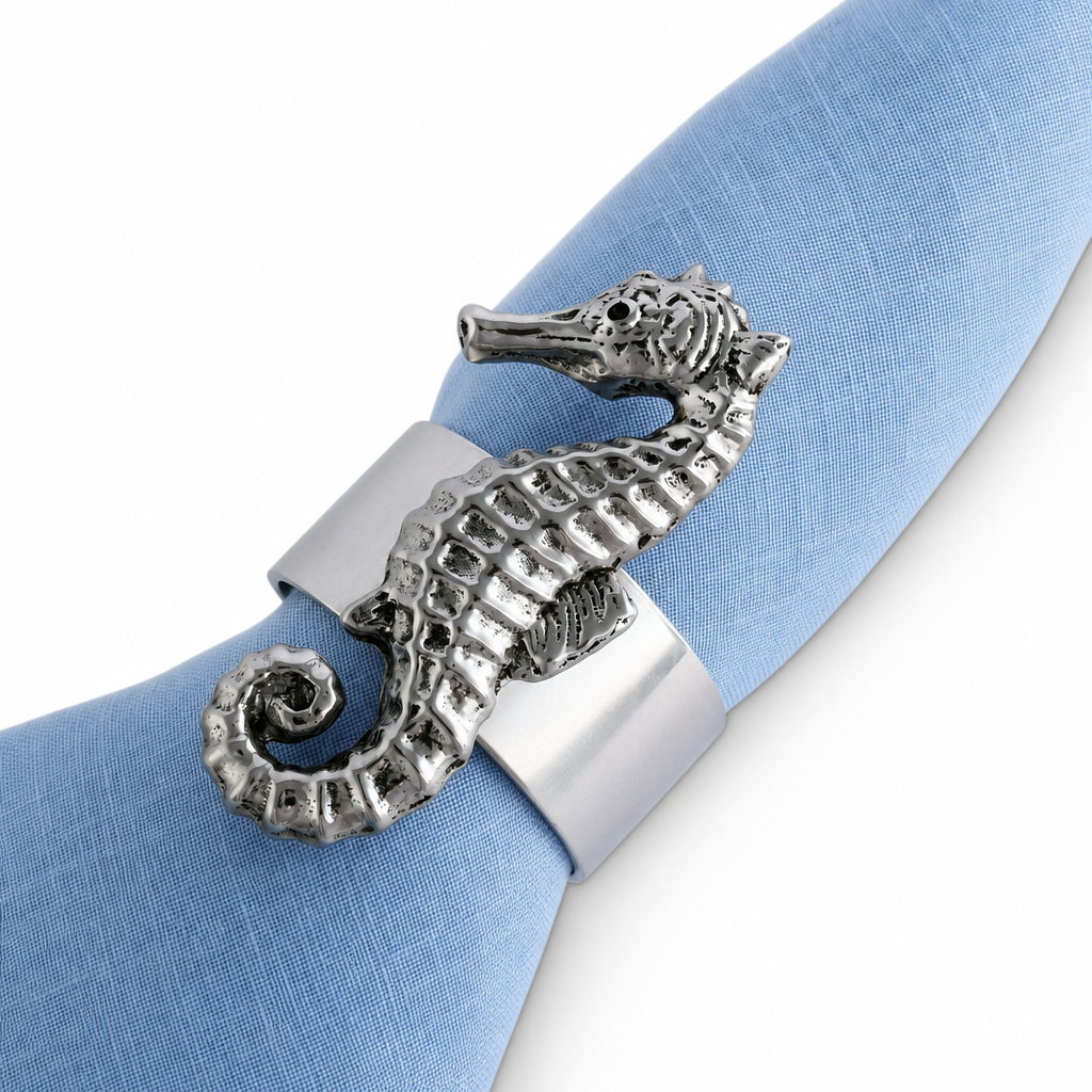 Sea Horse Napkin Rings - set of 4