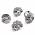 Crab Napkin Rings - set of 4
