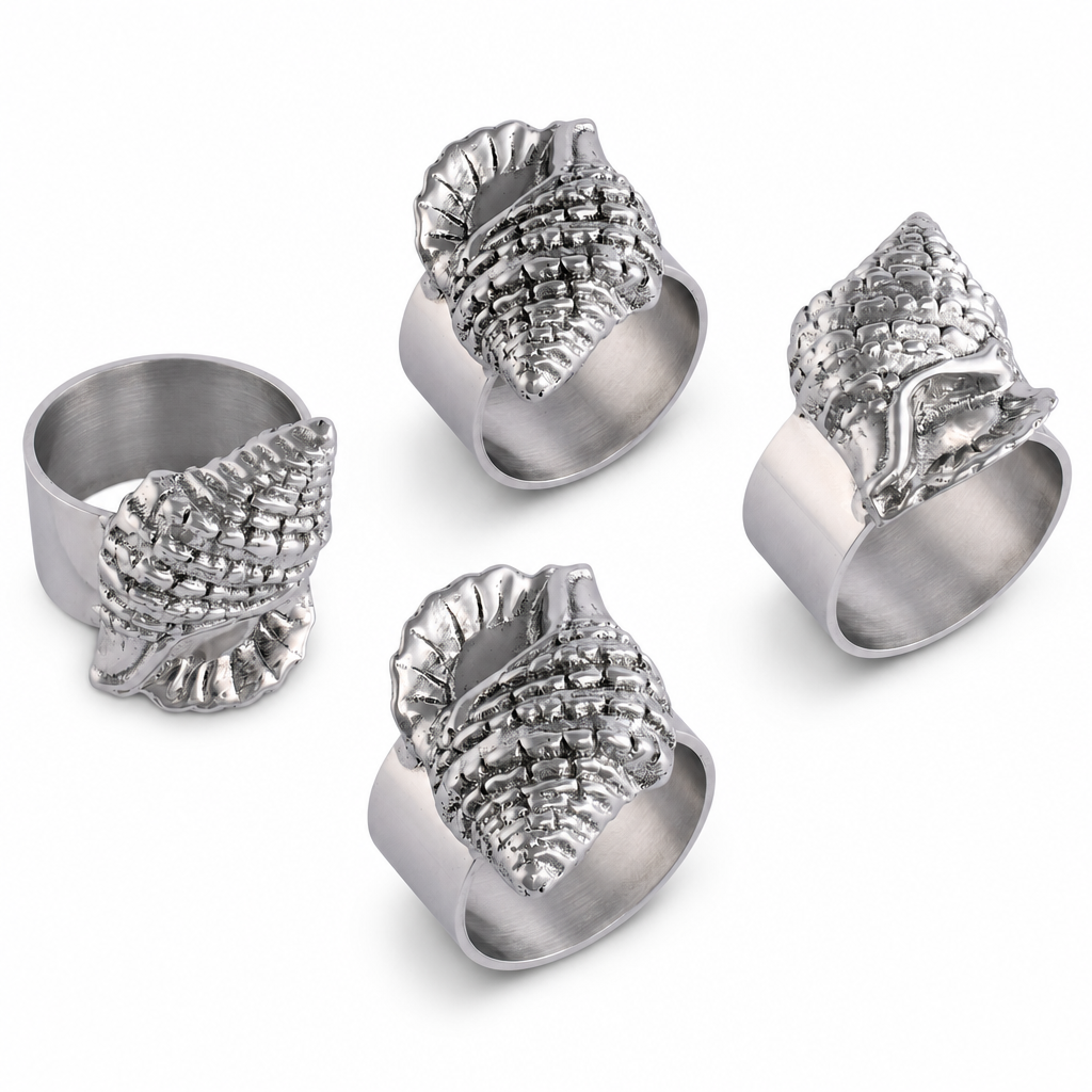 Sea Shell Napkin Rings - set of 4