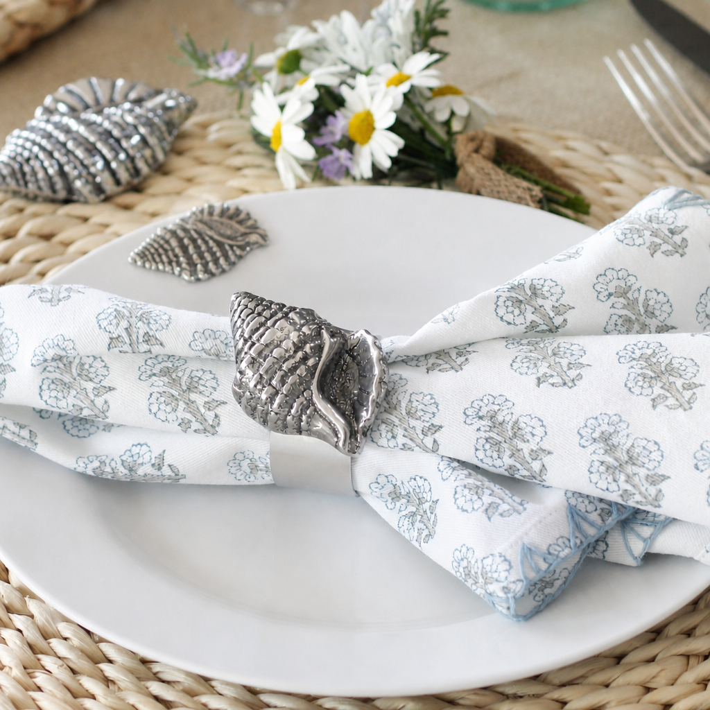 Sea Shell Napkin Rings - set of 4