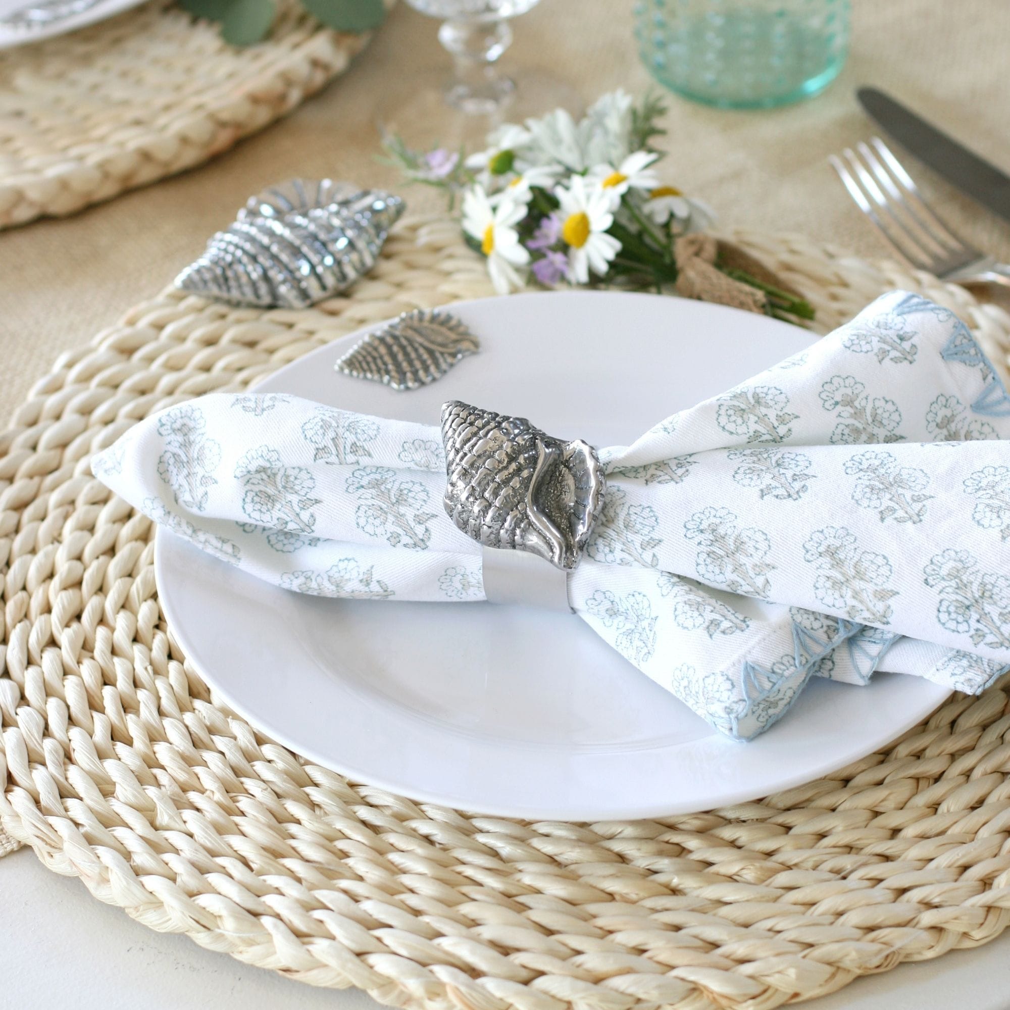 Sea Shell Napkin Rings - set of 4
