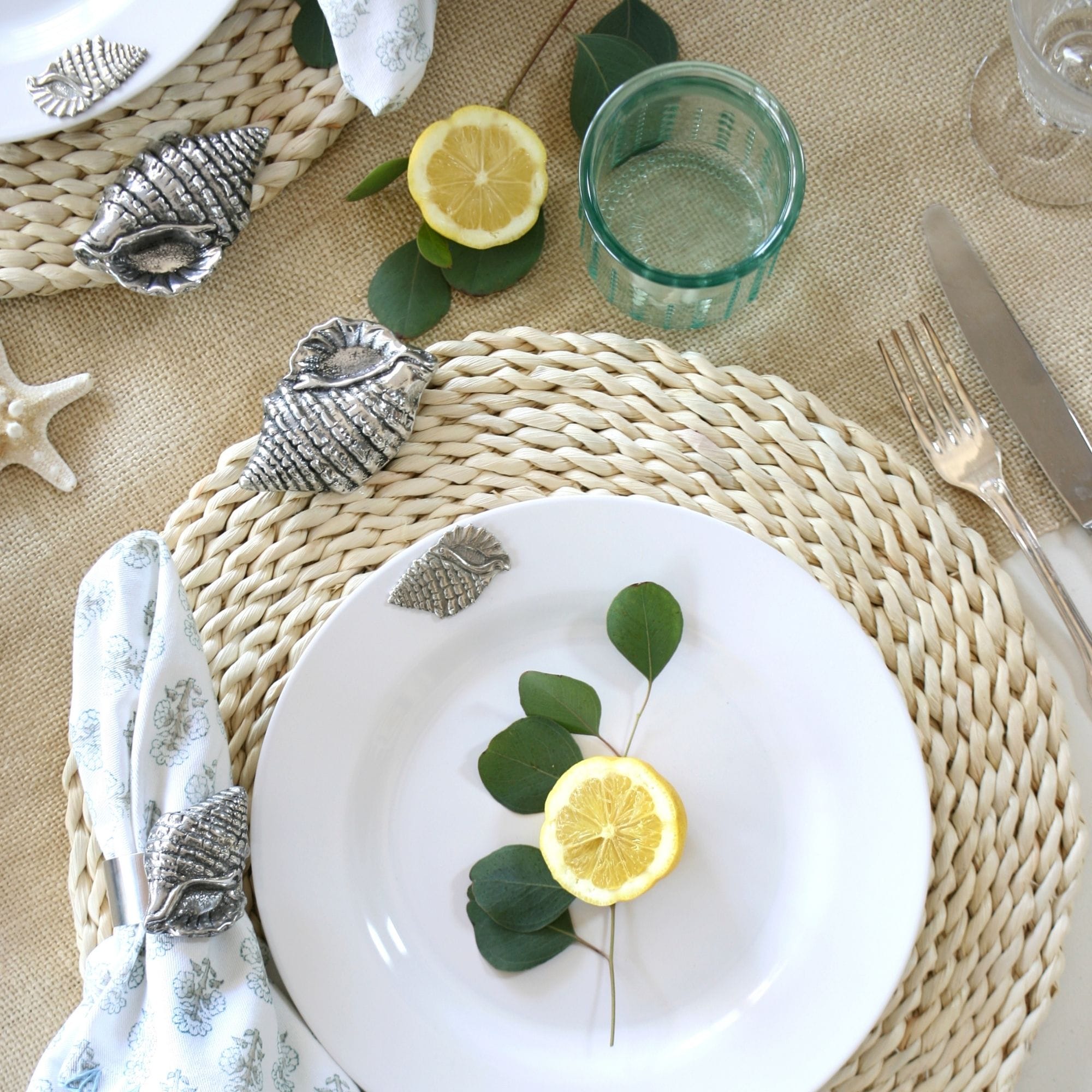 Sea Shell Napkin Rings - set of 4