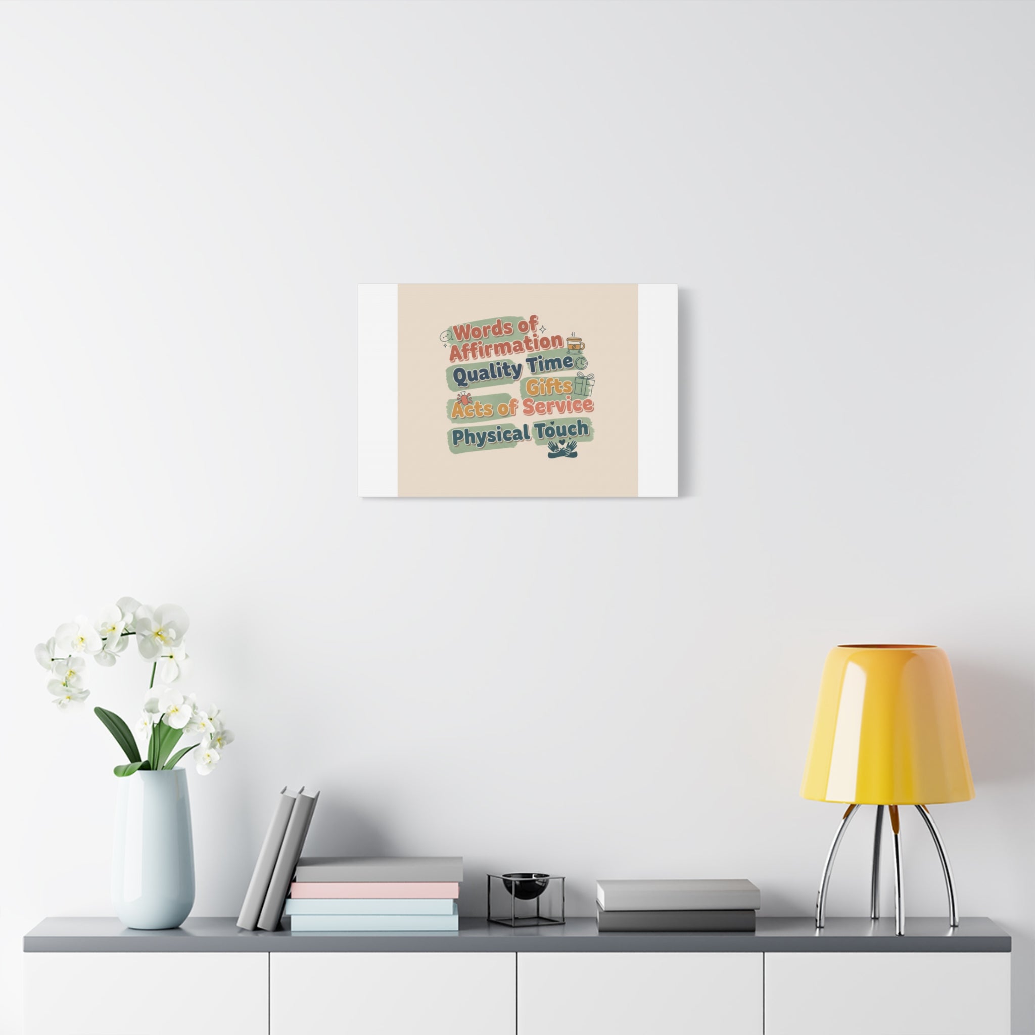 Love Languages List Matte Canvas Wall Art | love language meme, relationship humor