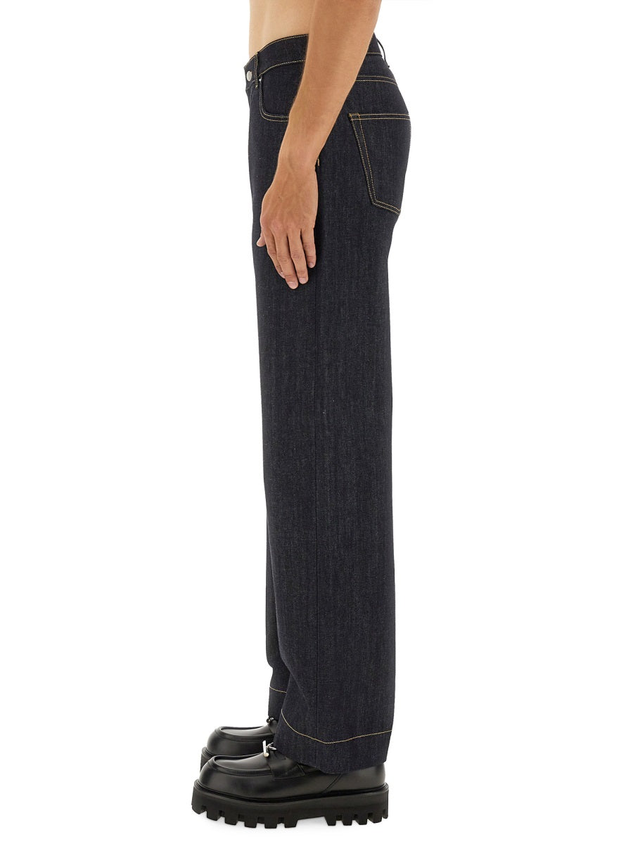 Alexander Mcqueen Men Wide Leg Jeans
