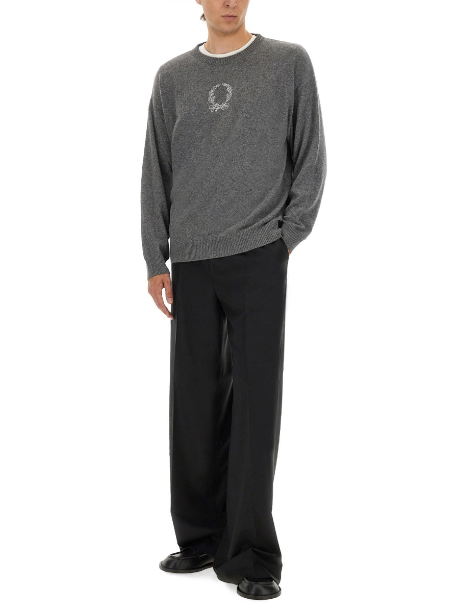 Moschino Men Wool Canvas Pants