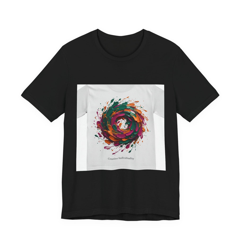 Abstract Floral Swirl Tee | Painterly Brushstroke Apparel, Artsy Graphic Design