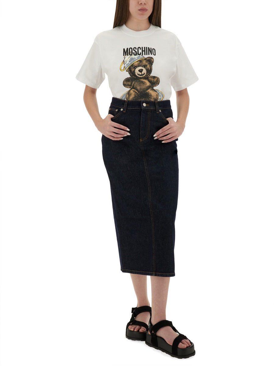 Moschino Women T-Shirt With "Teddy" Print