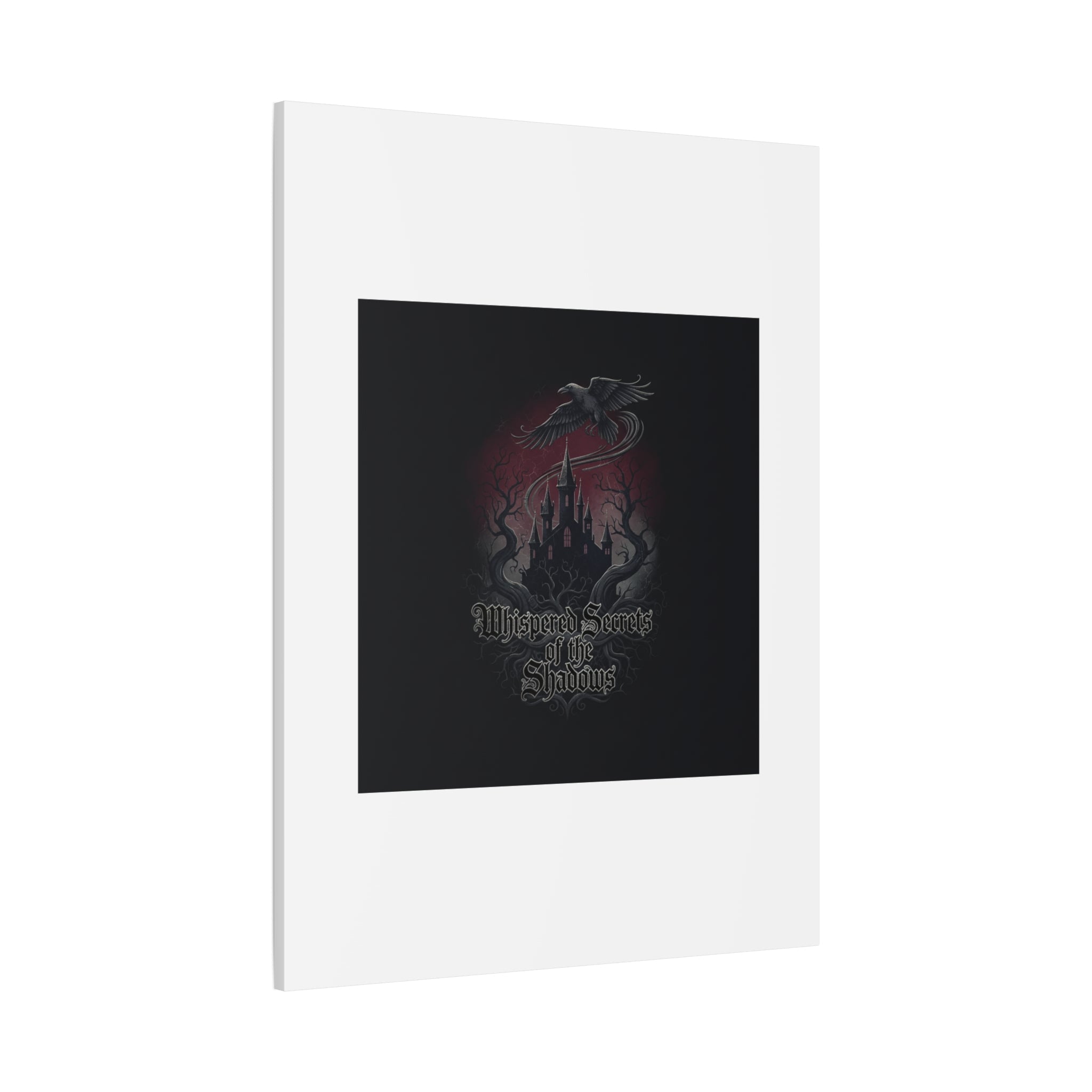 Whispered Secrets of the Shadows Castle Wall Art, Matte Canvas | Gothic Medieval Decor