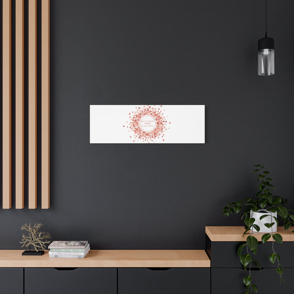 Tiny Heart Confetti Canvas | Matte Stretched Wall Art