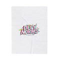 Defy Norms Velveteen Plush Blanket | anti-aesthetic, glitch font