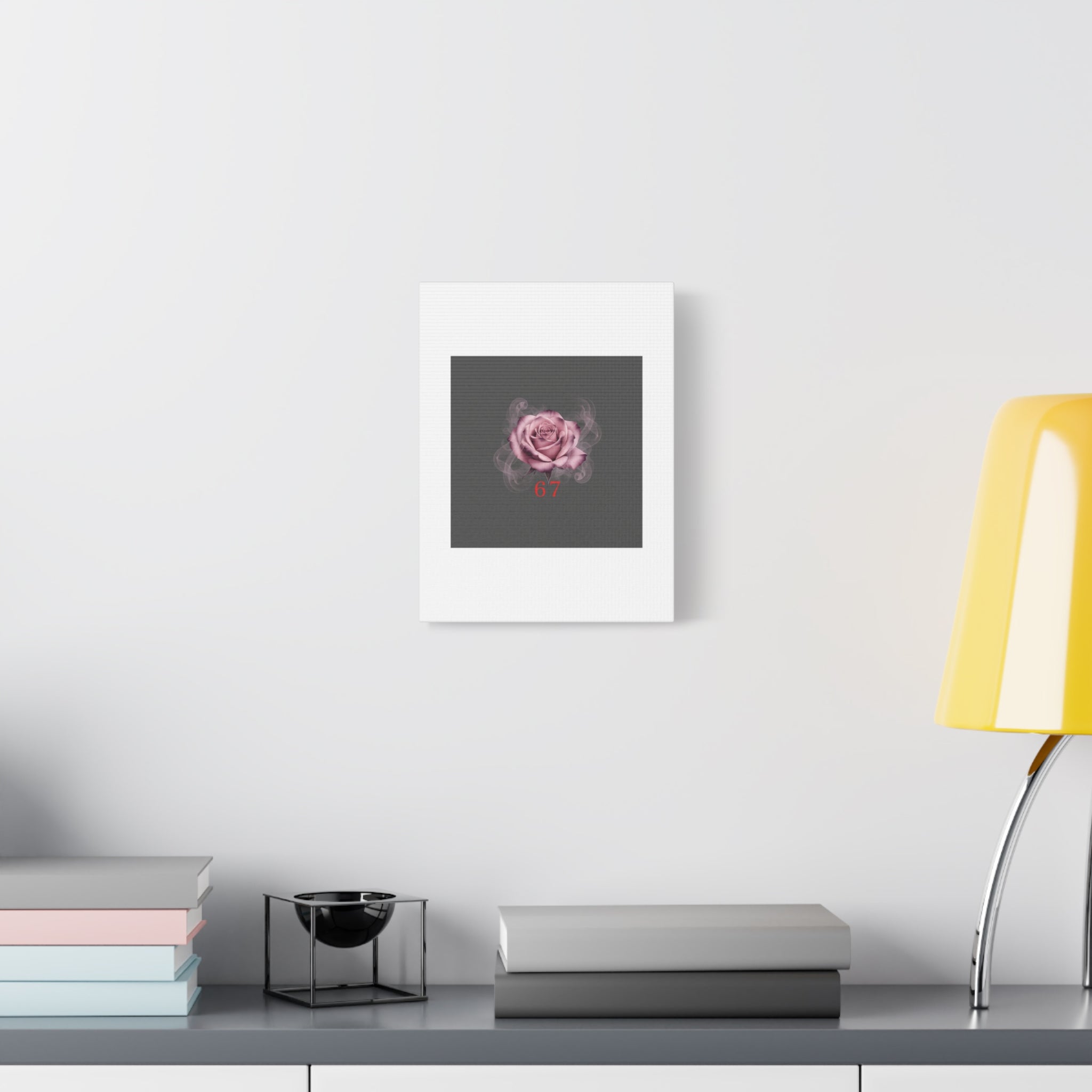 6 7 Valentine's Canvas | Viral Gothic Rose Wall Art | 6 7 Meaning Dark Romance