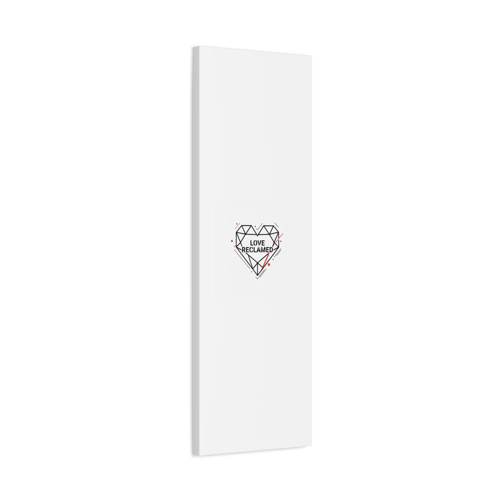 Love Reclaimed Canvas | modern heart design, minimalist love icon