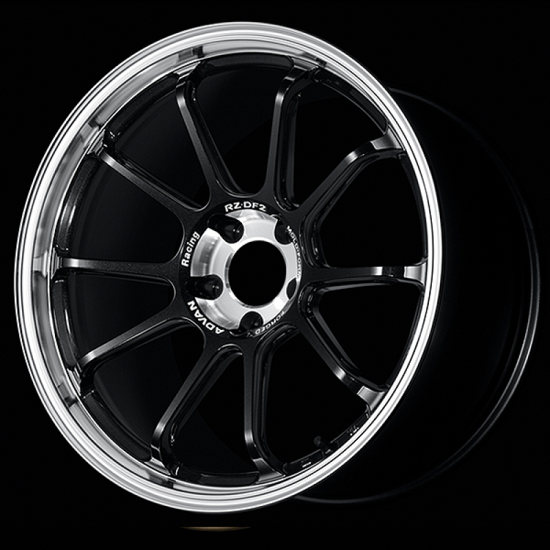 Advan RZ-DF2 20x9.5 / +24 Offset / 5x114.3 / 73mm Bore / Diamond Cut and Racing Titanium Black YAF0J24EDRTB