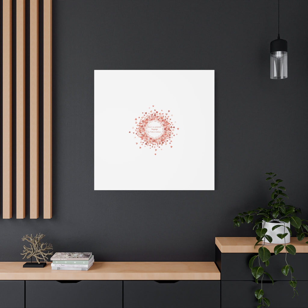 Tiny Heart Confetti Canvas | Matte Stretched Wall Art