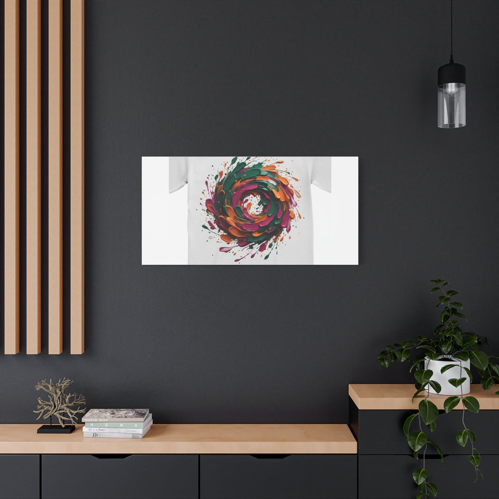 Painterly Abstract Floral Swirl Canvas | Matte Stretched Canvas