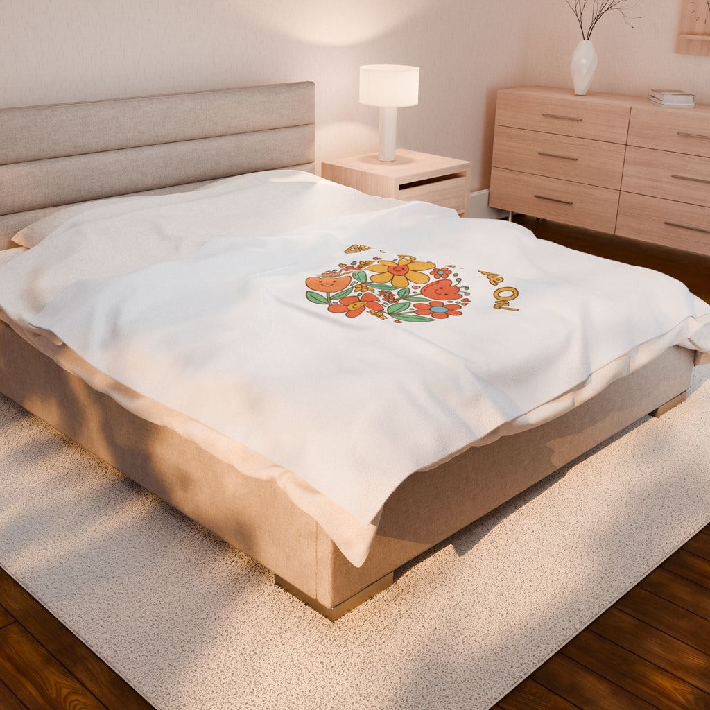 Stay Bright Shine On Velveteen Plush Blanket | Hopecore, Radical Optimism