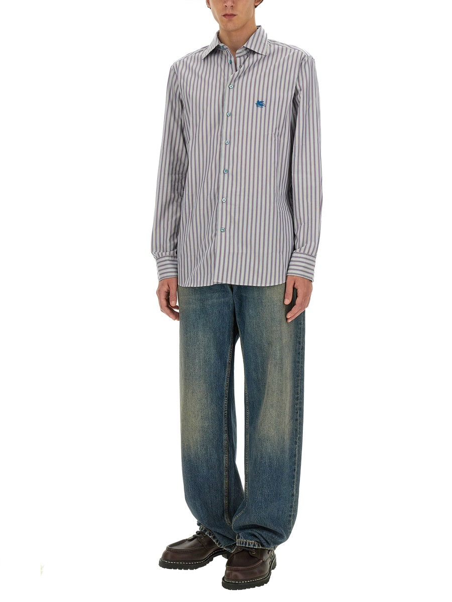 Etro Men Pegasus Logo Shirt