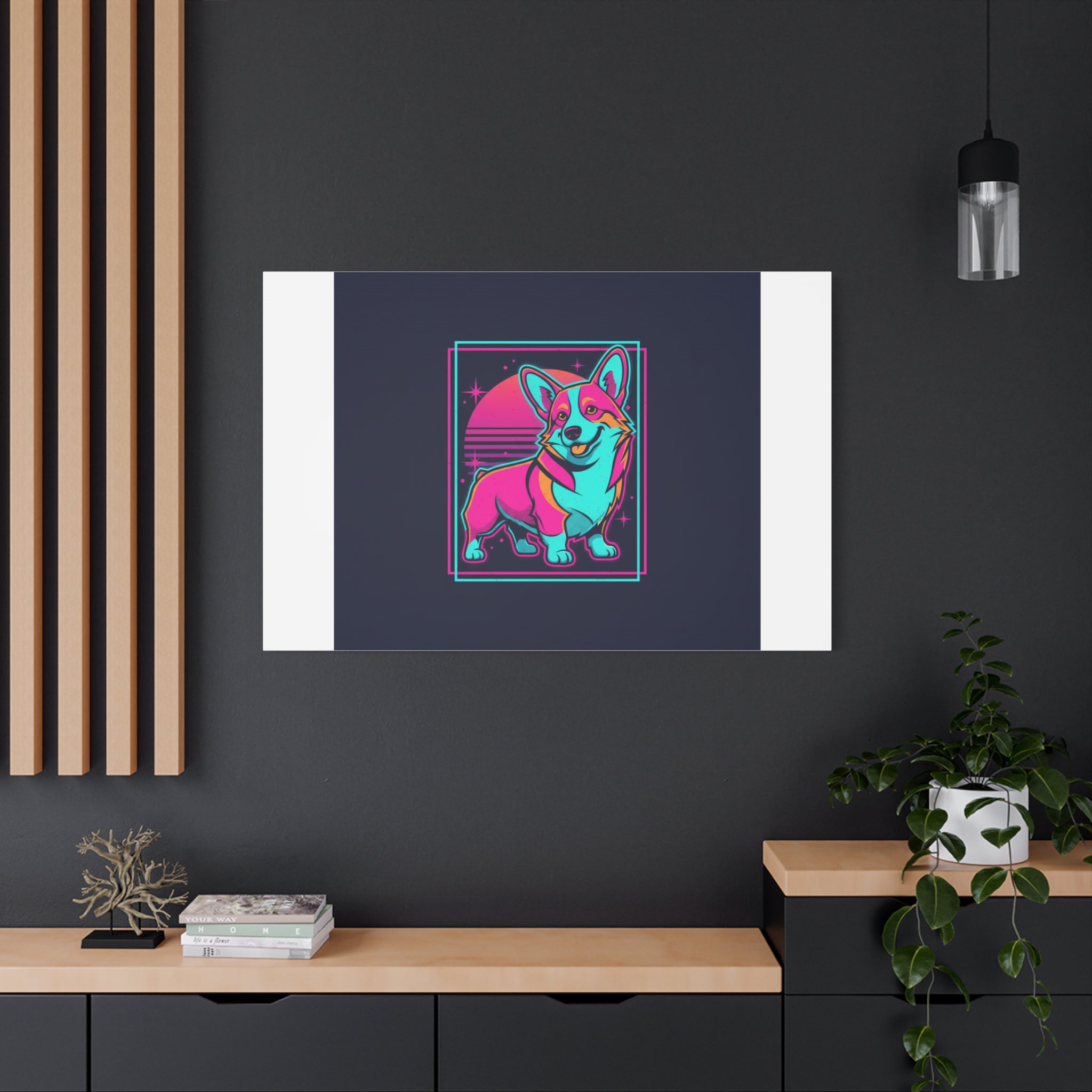 Platonic Love Corgi Canvas | Friendship Valentine, Galentine’s Wall Art